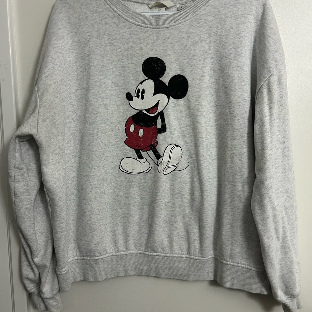Gray Mickey Mouse Sweatshirt